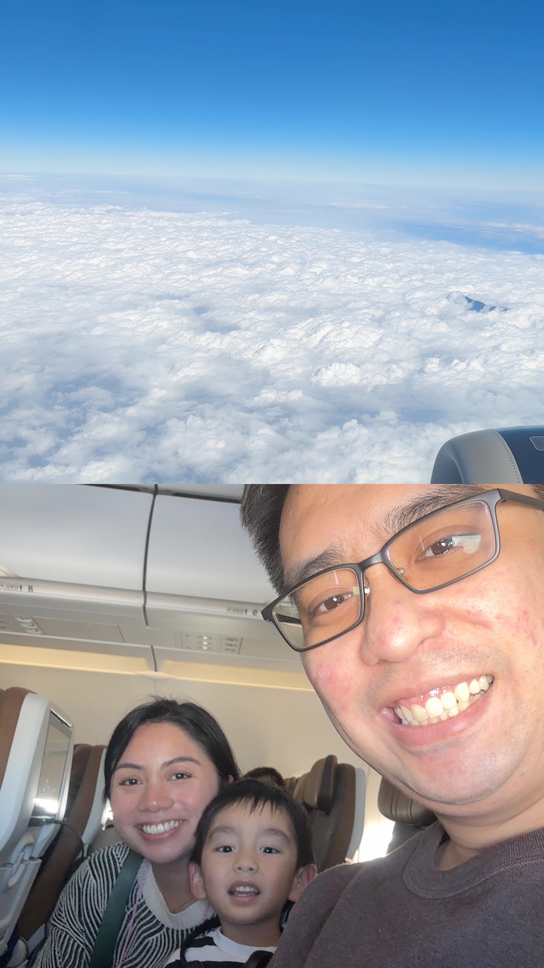 Front and back photo from a plane